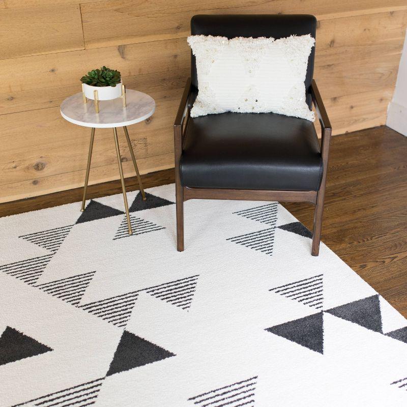 Elle Geometric Cream Area Rug