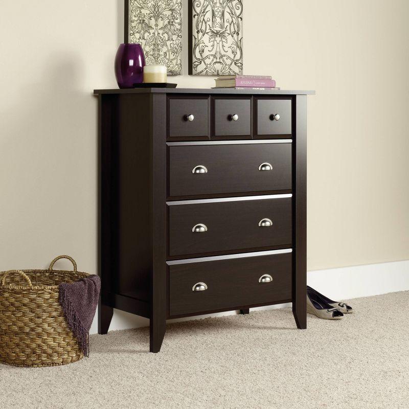 Jamocha Wood 4-Drawer Chest with Metal Runners