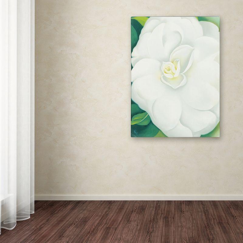 Trademark Fine Art -Georgia O'Keefe 'White Camelia' Canvas Art