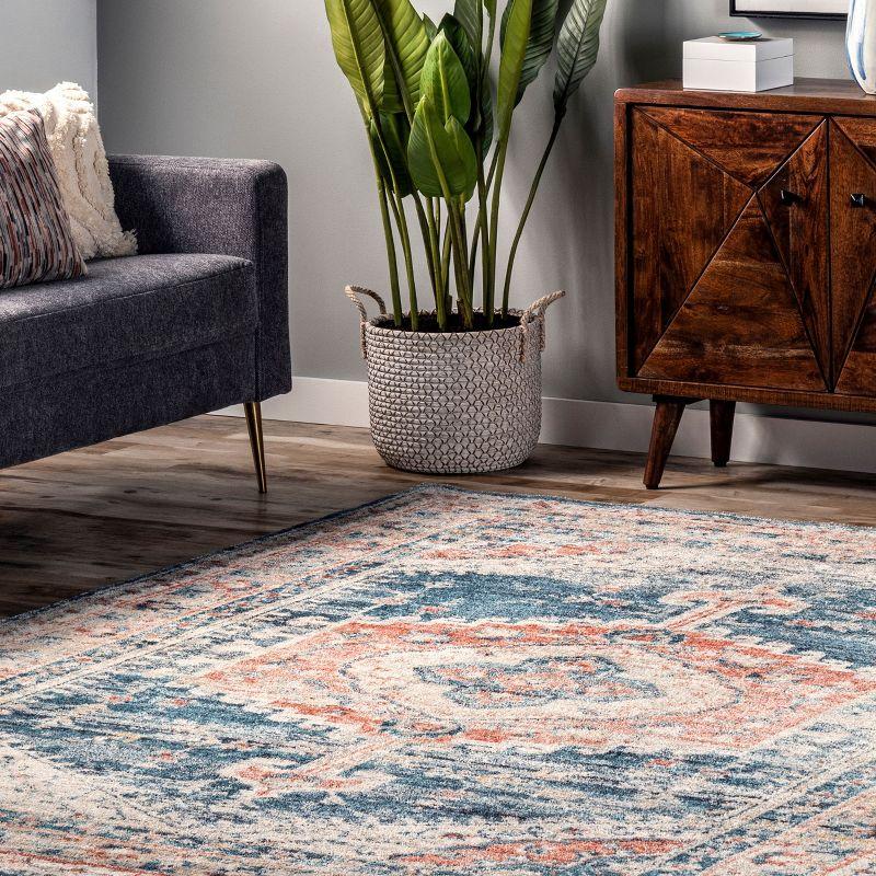 Nuloom Harley Faded Medallion Indoor Area Rug