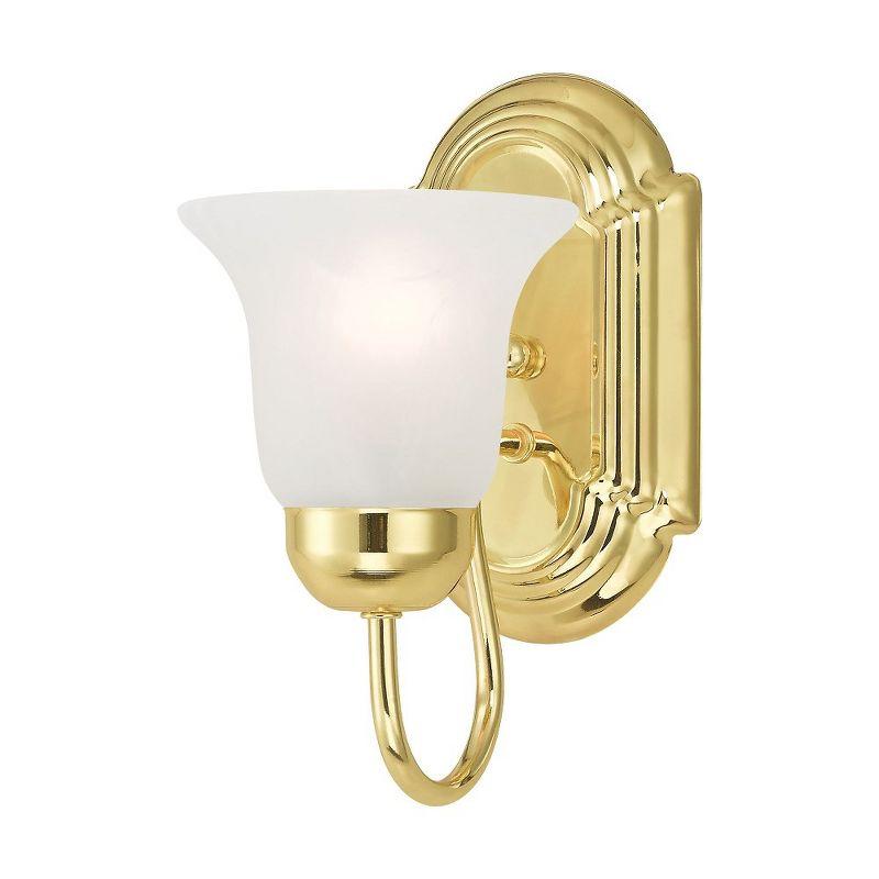 Livex Lighting Riviera 1 - Light Vanity in  Polished Brass