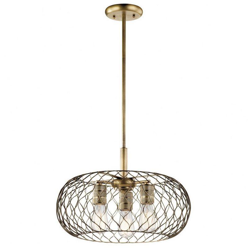 Kichler Lighting Devin 3 - Light Pendant in  Natural Brass