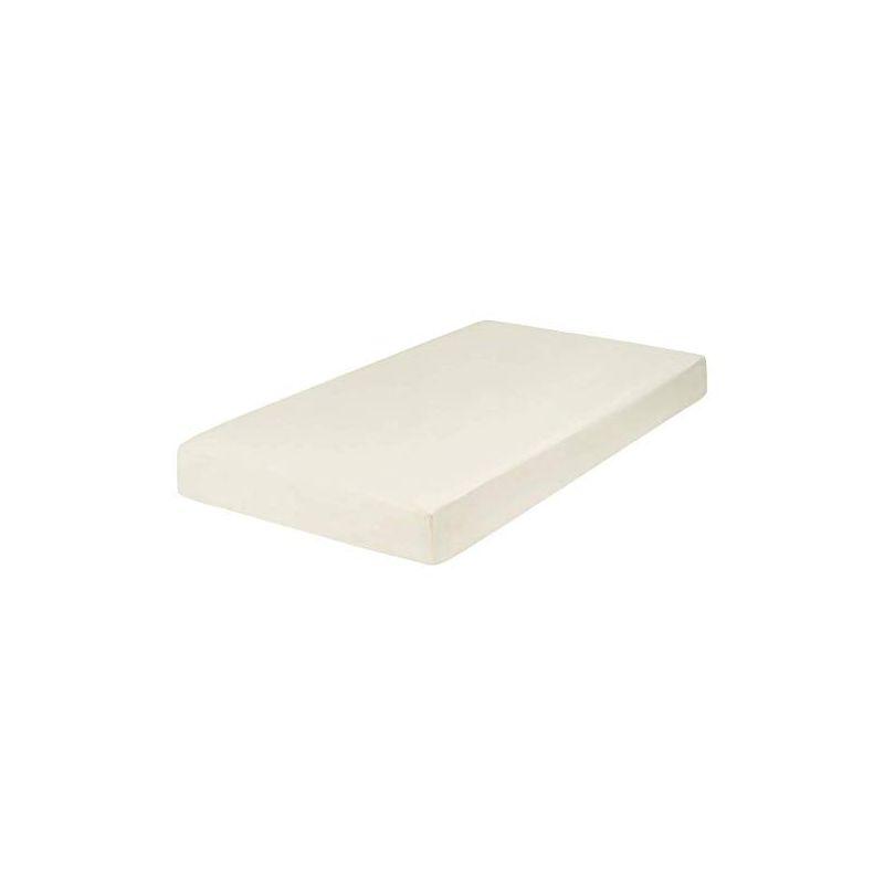 Everyday Kids Fitted Crib Sheet, 100% Soft Breathable Microfiber Baby Sheet, Fits Standard Size Crib Mattress 28in x 52in, Beige Nursery Sheet