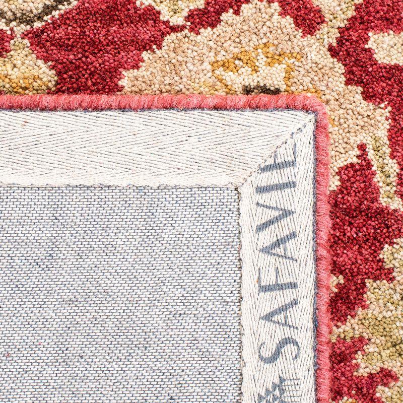 Anatolia AN522 Hand Tufted Indoor Area Rug - Red/Ivory - 8'x8' - Safavieh