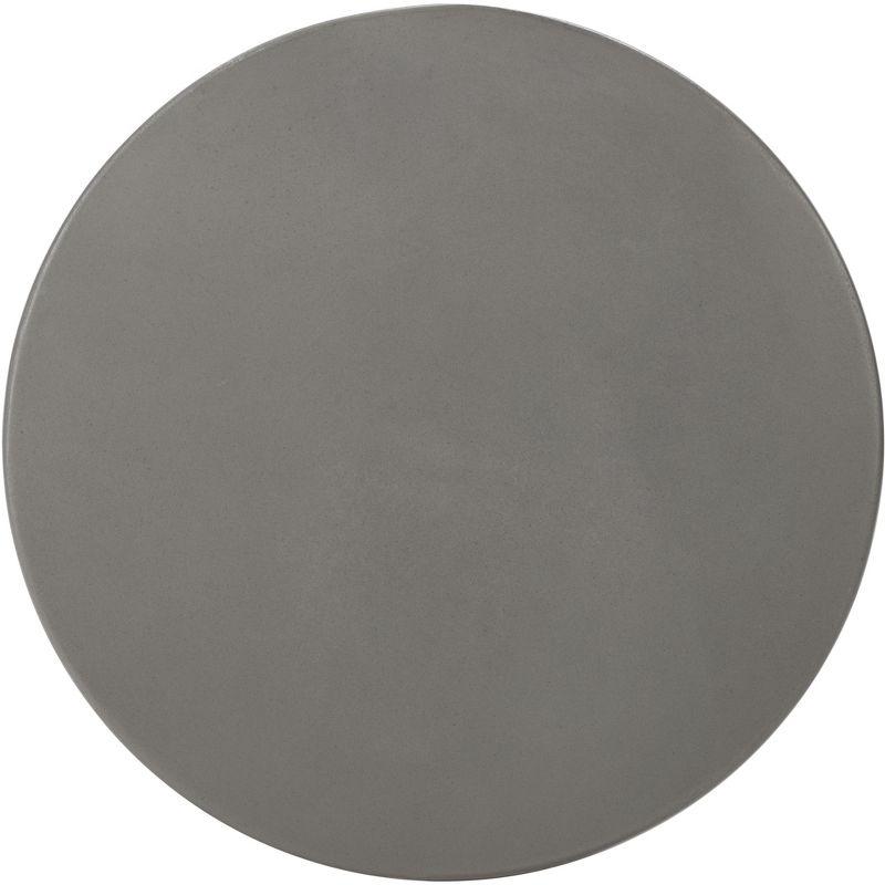 Vikki Concrete Accent Stool - Indoor/Outdoor - VNN1040 - Gray - Safavieh