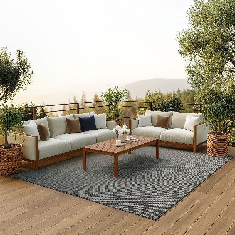 Nourison Positano POS01 Indoor/outdoor Area Rug - Charcoal 8' x 10'
