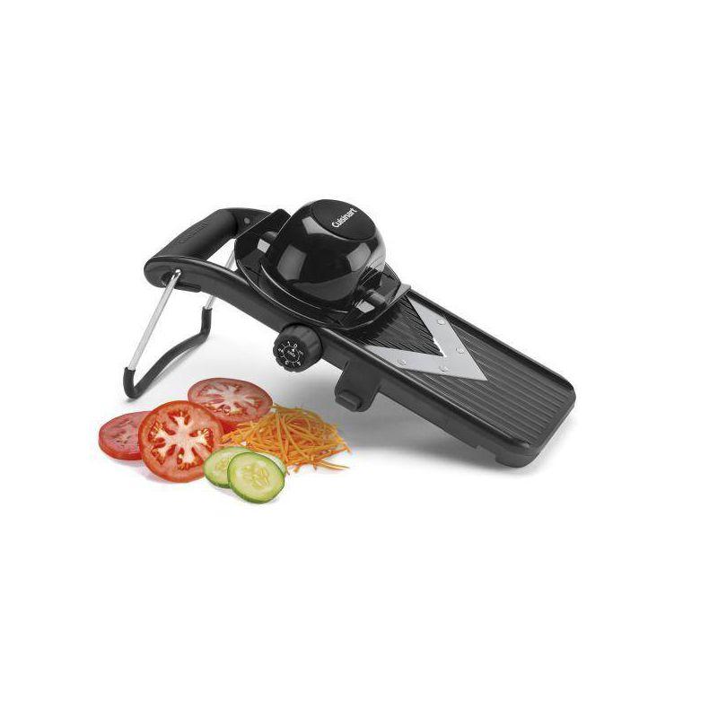 Cuisinart V-Blade Mandoline: Stainless Steel & Plastic Slicer, 2 Blades, Soft-Grip Handle, Freestanding, Black