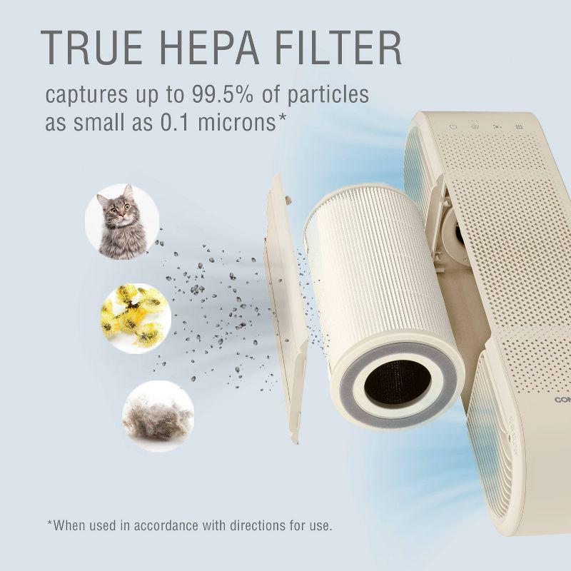 Conair Pure Medium Room Air Purifier Replacement Filter: True HEPA, MERV 16, Captures Smoke & Dust, EPA & Energy Star Certified