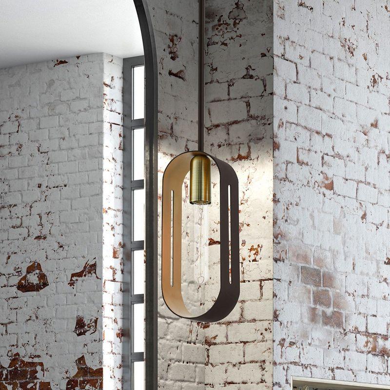 Livex Lighting Rave 1 - Light Pendant in  Bronze/Antique Brass