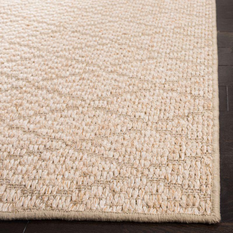 Beige Geometric Flat Woven Reversible Area Rug, 5' x 8'