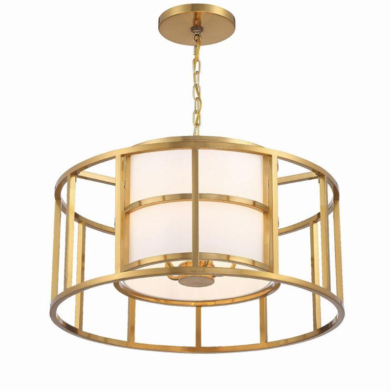 Crystorama Lighting Hulton 5 - Light Chandelier in  Gold