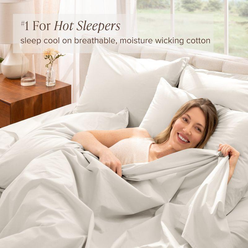 Bare Home 100% Cotton Percale Sheet Set