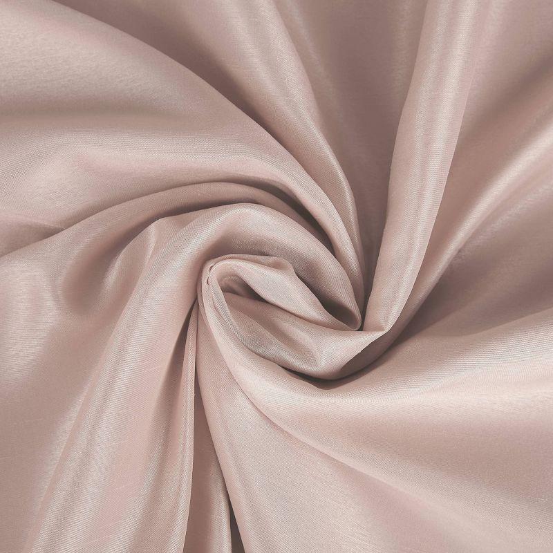 Sun Zero Sun Zero Evelina Faux Dupioni Silk Thermal Extreme 100% Blackout Back Tab Window Valance