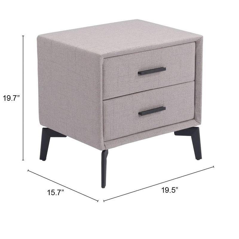 Zuo Halle Side Table Gray