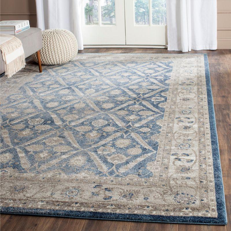 Sofia SOF378 Power Loomed Area Rug - Blue/Beige - 3'x5' - Safavieh.