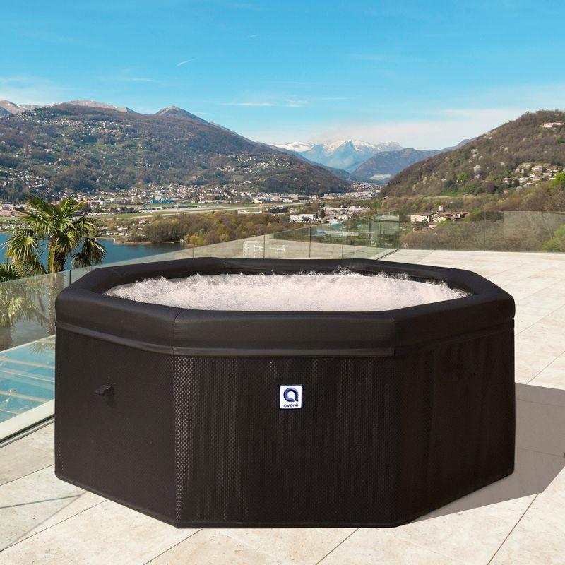 Pool Central Avenli Aegean 6-Person Rigid Foam Wall Portable Hot Tub Spa