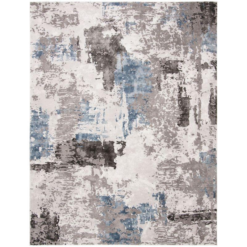 Elysian Shadows Abstract Gray 9' x 12' Hand-Knotted Rug