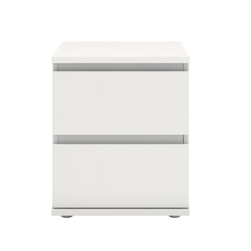 Tvilum, Aurora 2 Drawer Nightstand, White