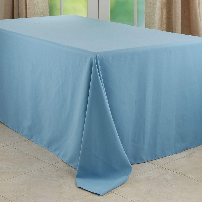 Blue Rectangular Fabric Everyday Tablecloth