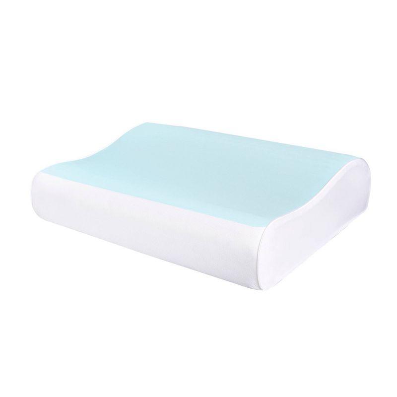 Contour Bubble Gel Memory Foam Medium Bed Pillow - Comfort Revolution