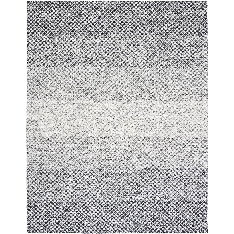 Micro-Loop MLP353 Hand Tufted Indoor Area Rug - Black/Ivory - 6'x9' - Safavieh