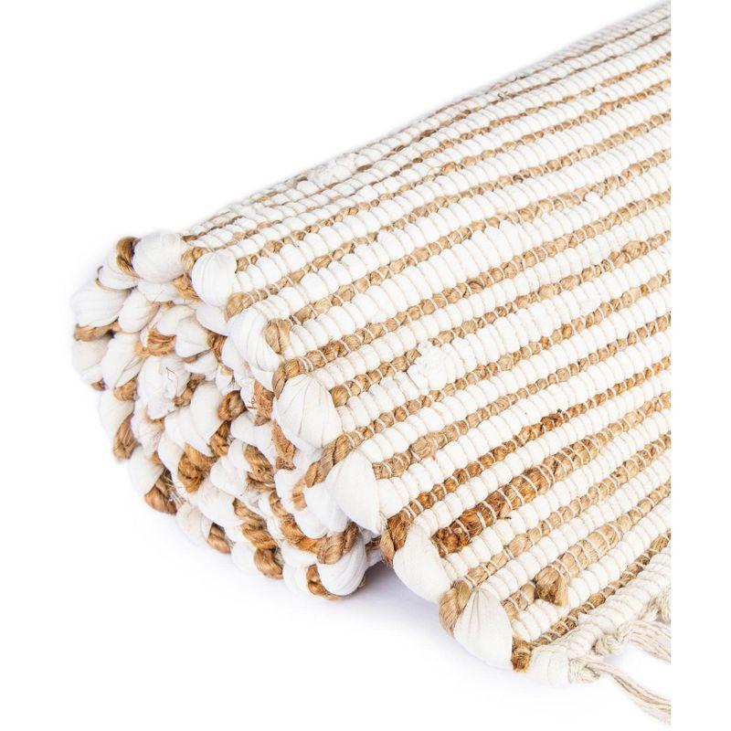 Unique Loom 7' 1 x 10' 0 Chindi Jute Rectangle Area Rug
