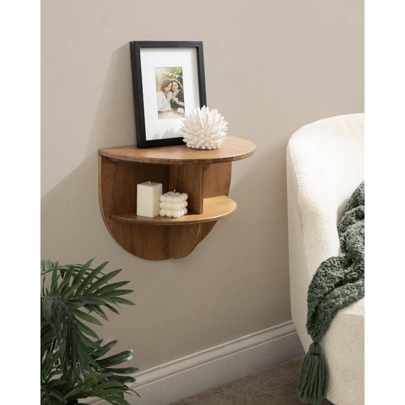 Kate and Laurel Jalla Wood Floating Side Table