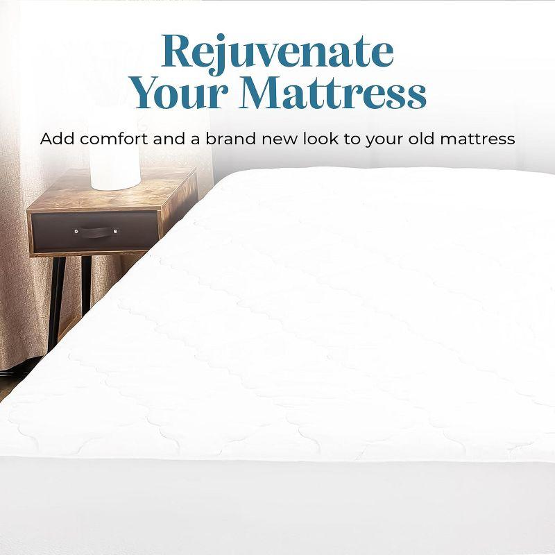 Micropuff Soft and Comfortable Mattress Pad - Durable Fabric - Odorless Filling - 100 GSM