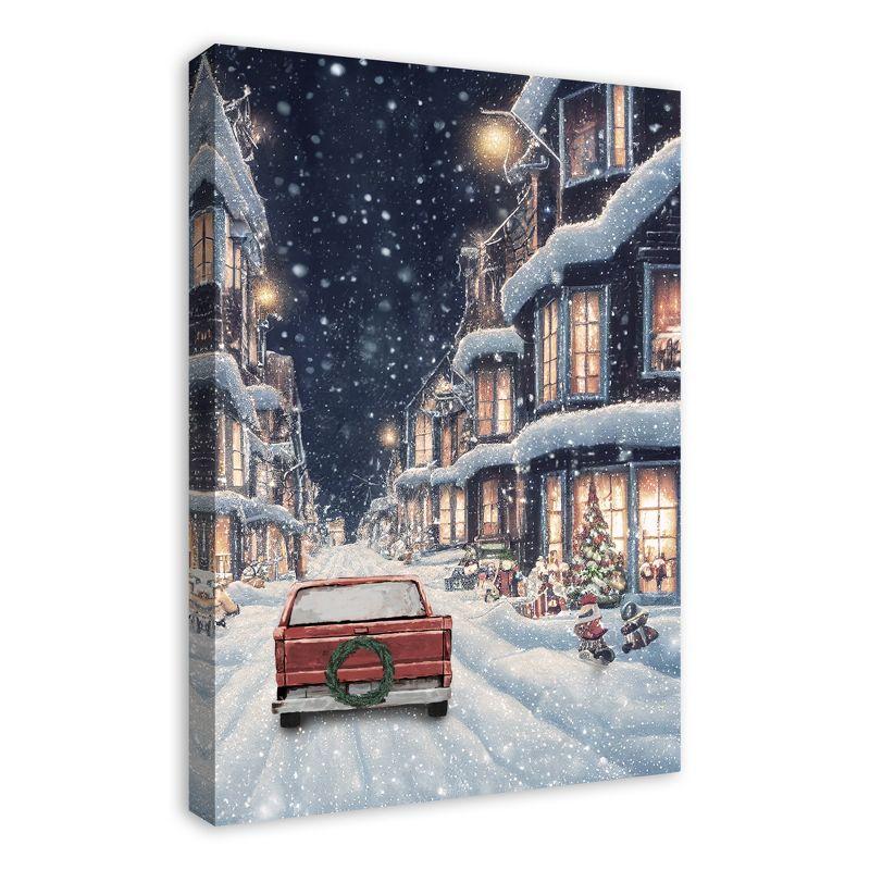 Creative Products Snowy Christmas Village 20 x 30 Canvas Wall Art