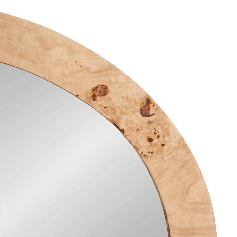 Kate & Laurel All Things Decor 22"x28" Burlock Oval Wall Mirror Natural