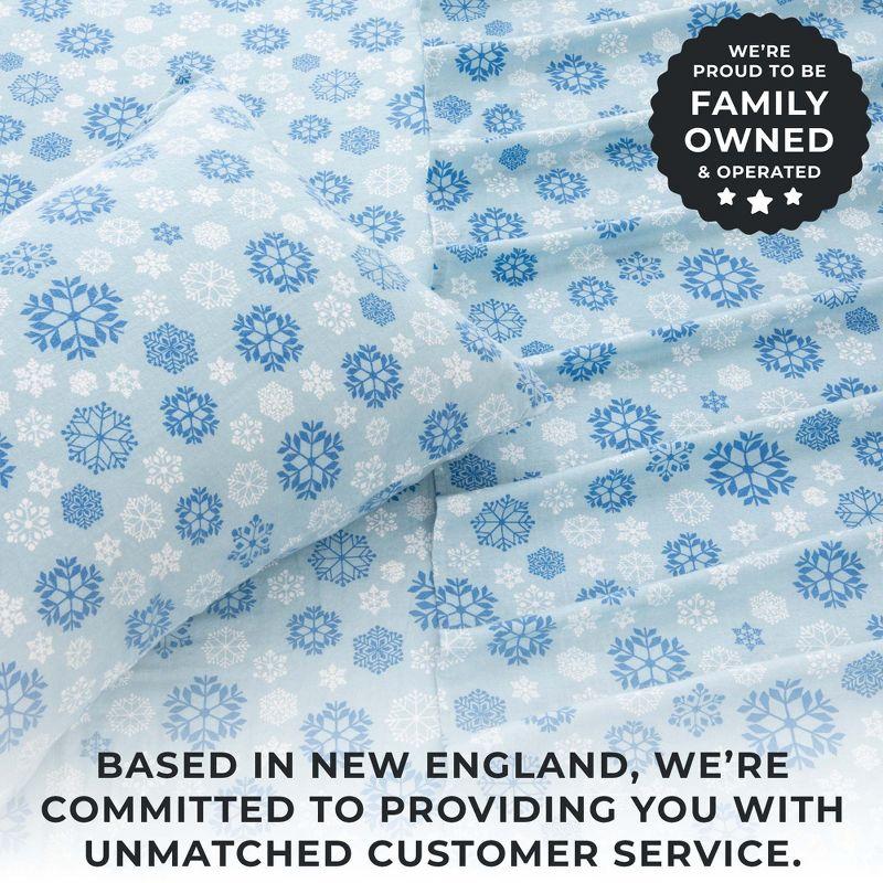 100% Turkish Cotton Holiday Printed Flannel Sheet Set