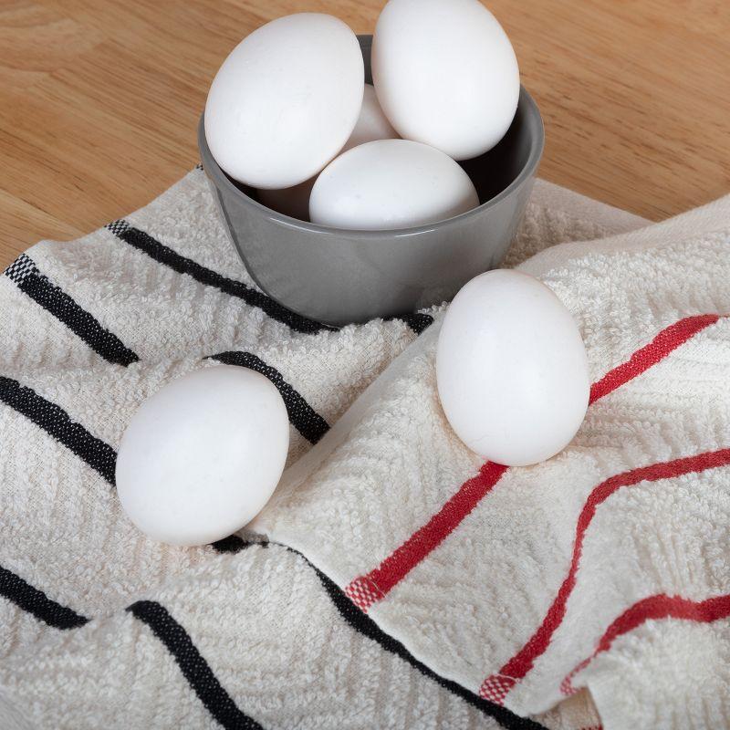 Lavish Home 16-Pack Red and White Cotton Dish Cloths