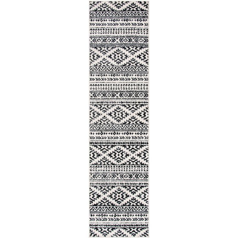 Tulum TUL272 Power Loomed Runner Rug - Ivory/Black - 2'x11' - Safavieh.