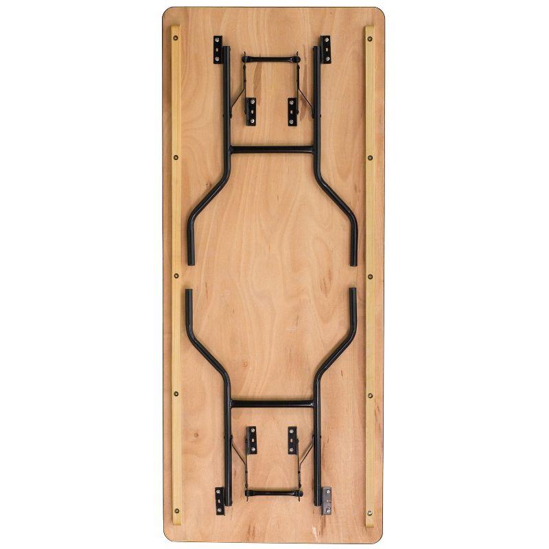 Flash Furniture Wofford Rectangular Wooden Folding Training and Event Table