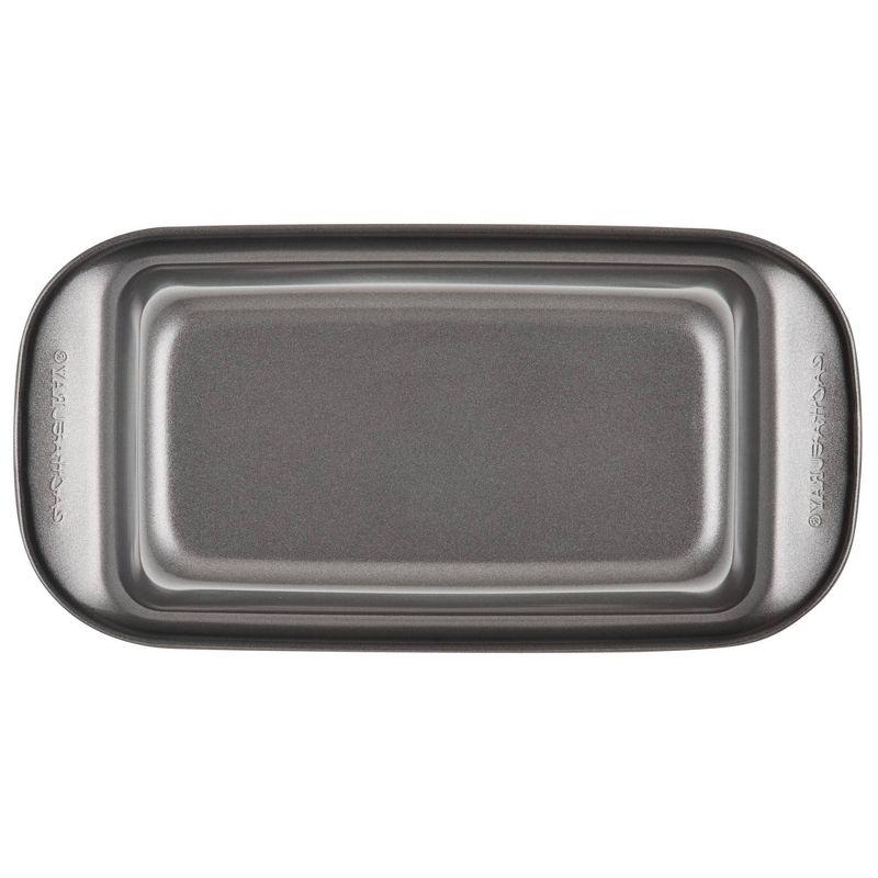 Silver Nonstick Steel Bread and Meatloaf Pan with Insert