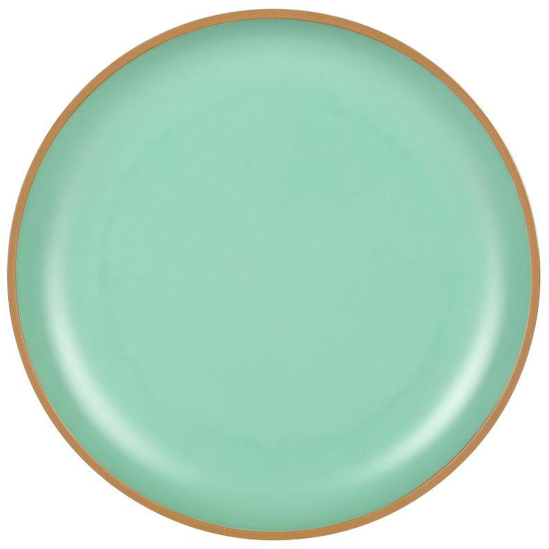 Gibson Home Rockabye 12 Piece Double Bowl Melamine Dinnerware Set