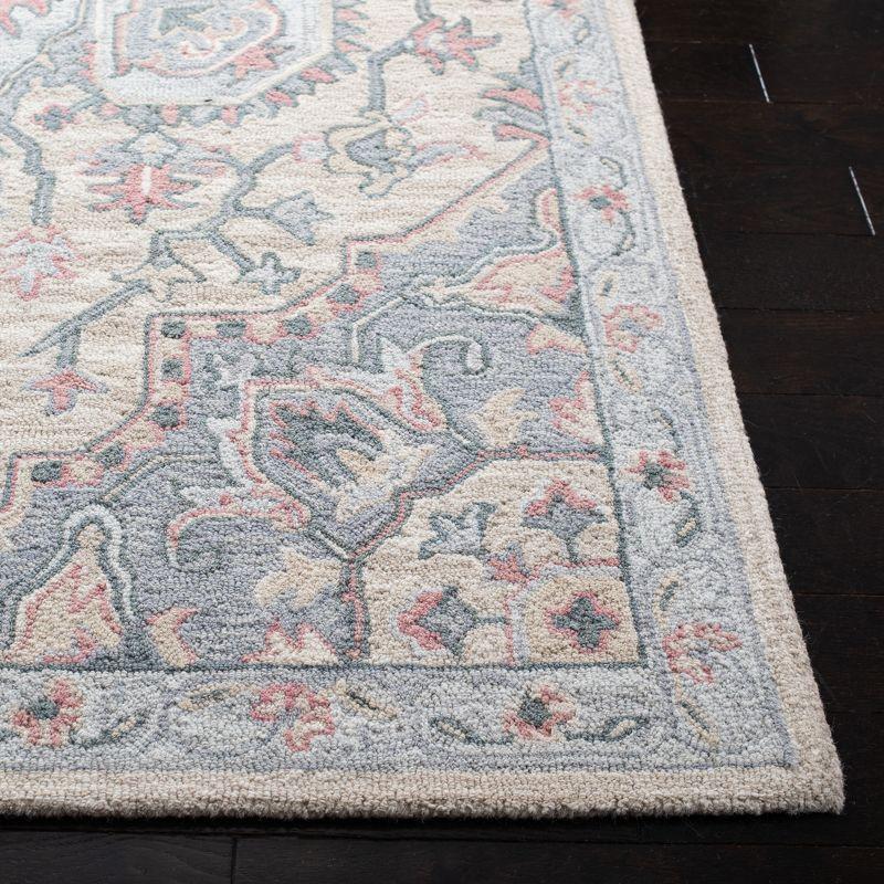 Heritage HG922 Hand Tufted Area Rug - Beige/Blue - 3'x5' - Safavieh.