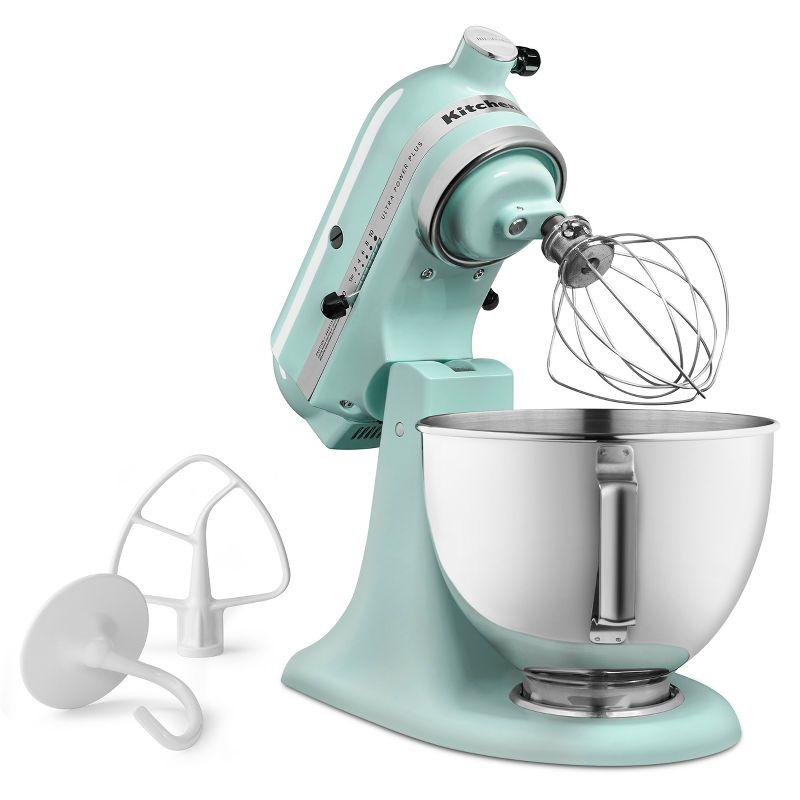 KitchenAid Ultra Power Plus 4.5qt Tilt-Head Stand Mixer Ice Blue - KSM96: 10 Speeds, Safety Lock, Dishwasher-Safe Parts