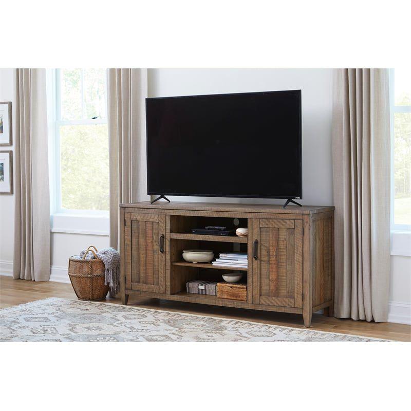 Martin Svensson Home Napa Solid Wood 65" TV Stand Natural