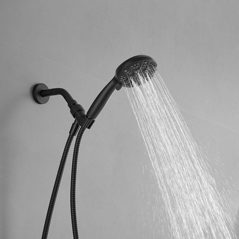 Wall Mount Handheld Shower Head 1.8 GPM Extra Long Stainless Steel Hose and Adjustable Bracket