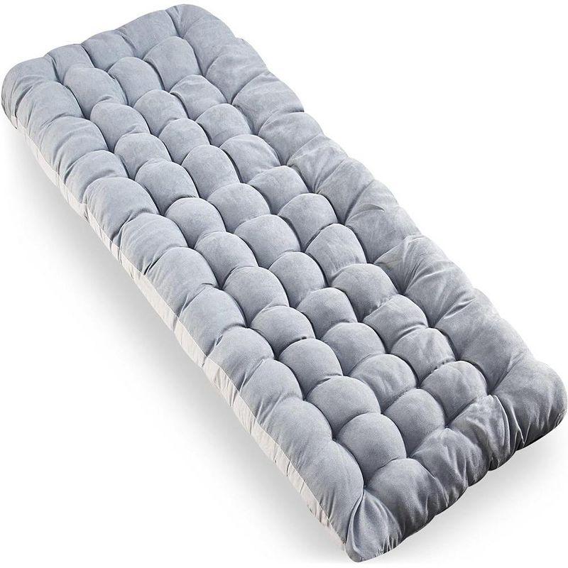 Gray Insulated Cotton Camping Cot Mattress Pad