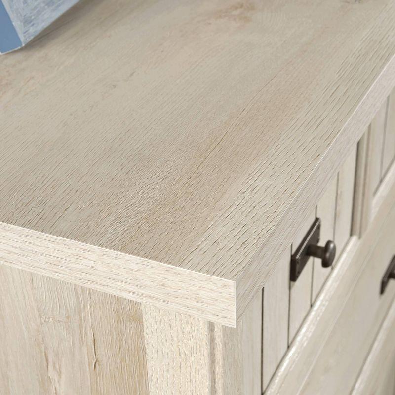 Costa 6 Drawer Dresser Chalked Chestnut - Sauder: Modern Storage Solution for Adult Bedroom, Laminated MDF