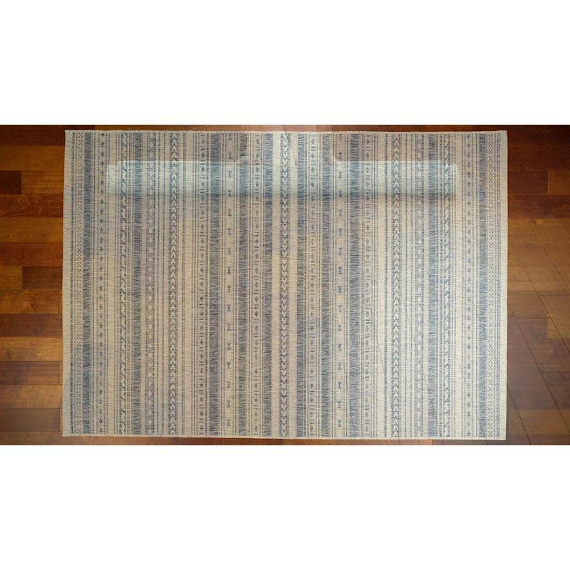 6'7"x9'6" Fair Isle Design Loomed Area Rug Blue - Novogratz By Momeni: Indoor Outdoor, Low Pile, Machine Made
