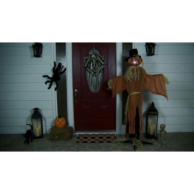 Northlight Seasonal 6' Animated Jack-O'-Lantern Scarecrow Halloween Decoration