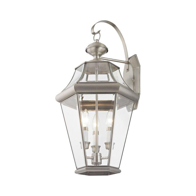 Livex Lighting Georgetown 3 - Light Wall Light in  Brushed Nickel