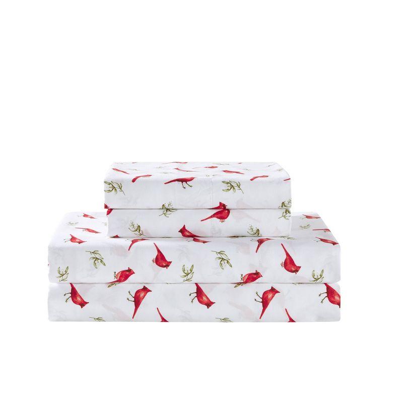 Videri Home Snow Birds Brushed Microfiber Sheet Set