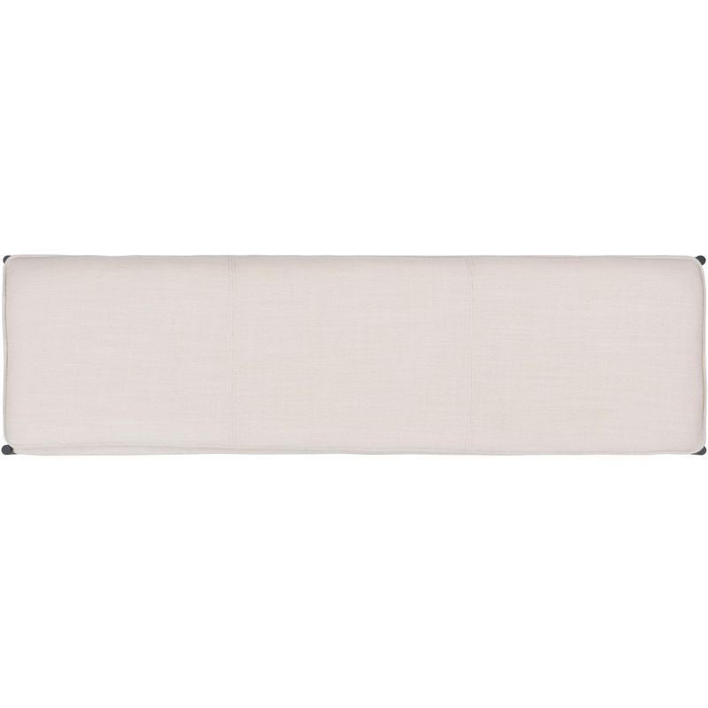 Kara Cushioned X Bench - BCH6402 - Light Beige/Black - Safavieh