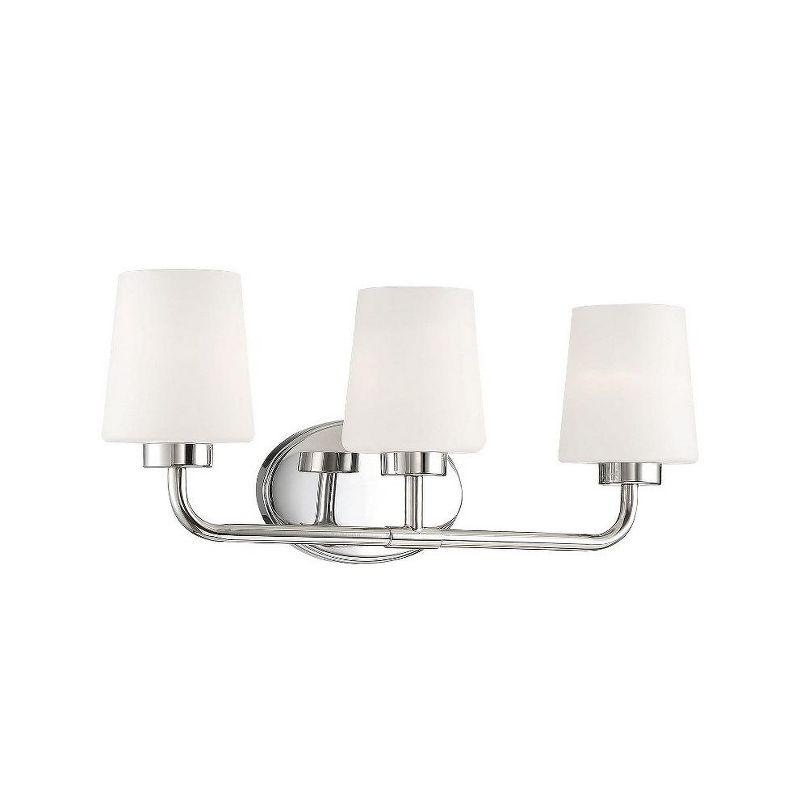 Savoy House Capra 3 - Light Vanity in  Polished Nickel