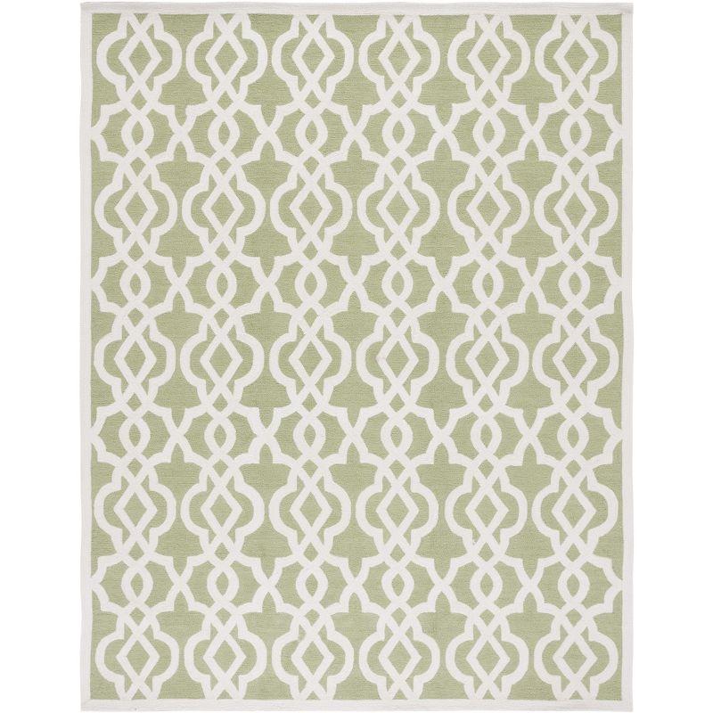 Ivory Floral Elegance 9' x 12' Tufted Synthetic Area Rug