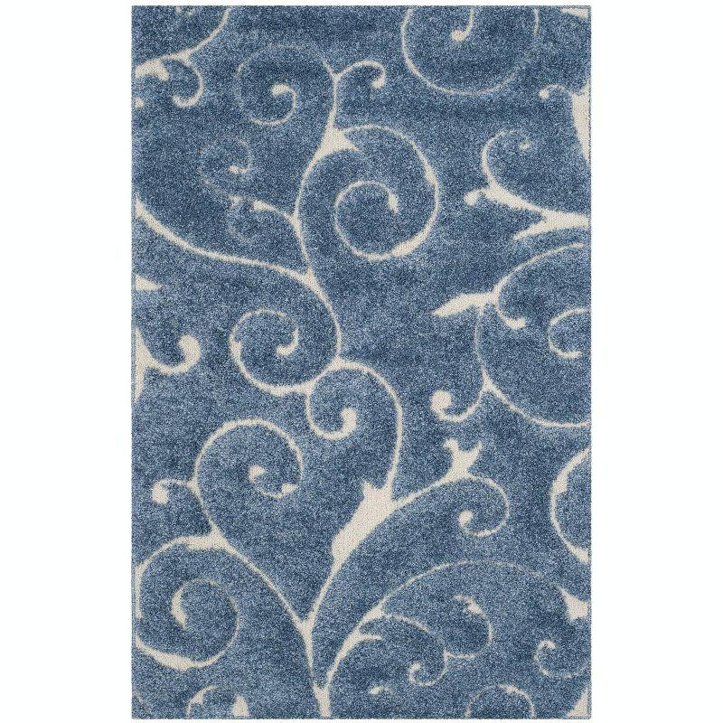 Florida Shag SG455 Power Loomed Area Rug  - Safavieh